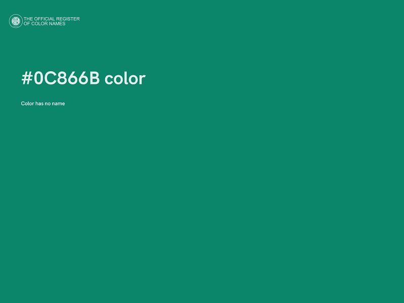 #0C866B color image