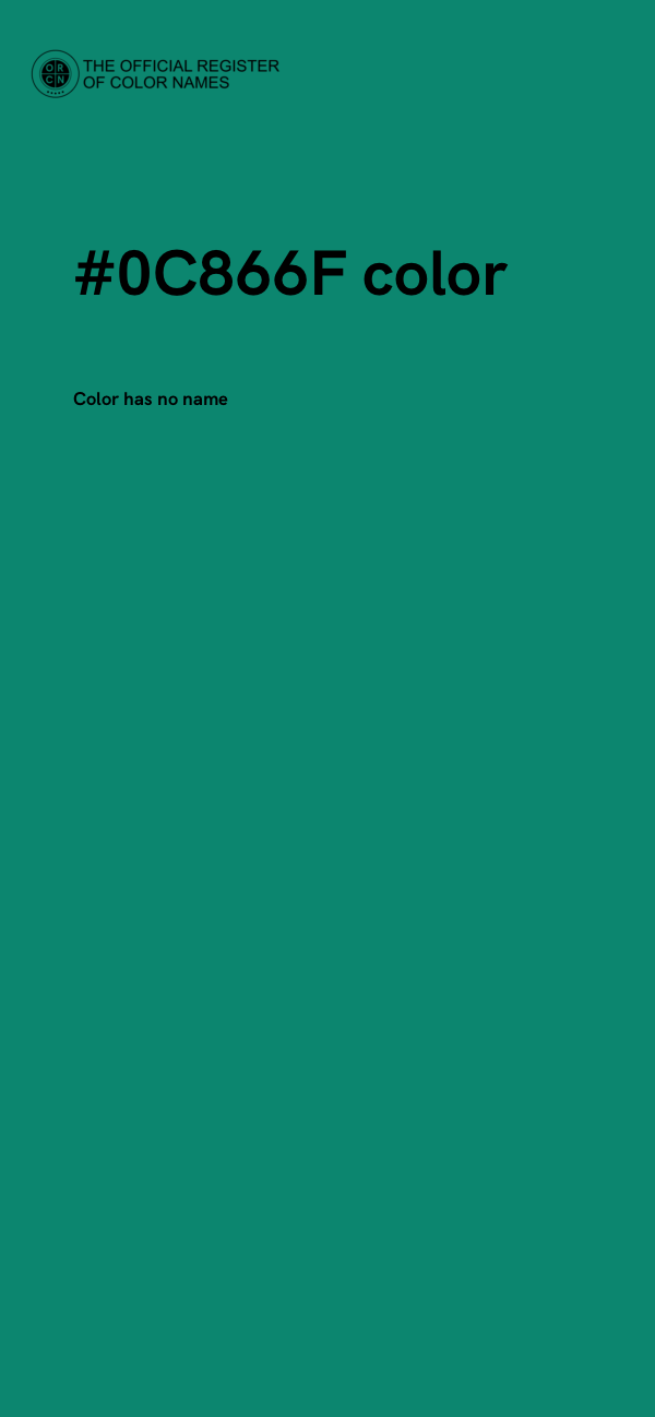 #0C866F color image