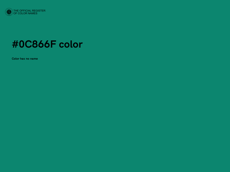 #0C866F color image