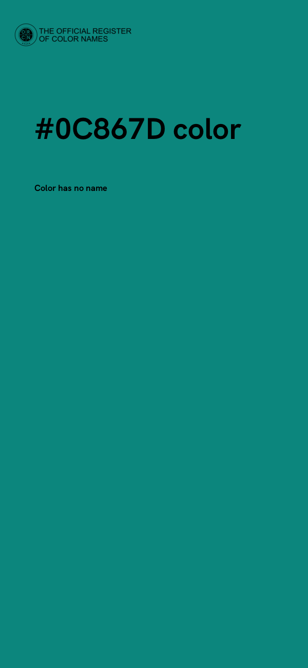 #0C867D color image