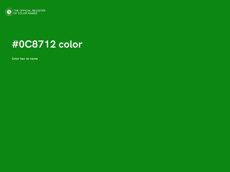 #0C8712 color image