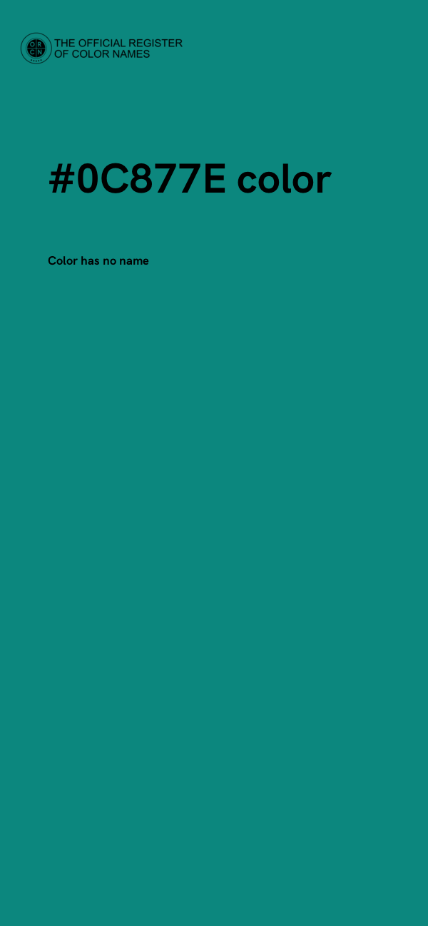 #0C877E color image
