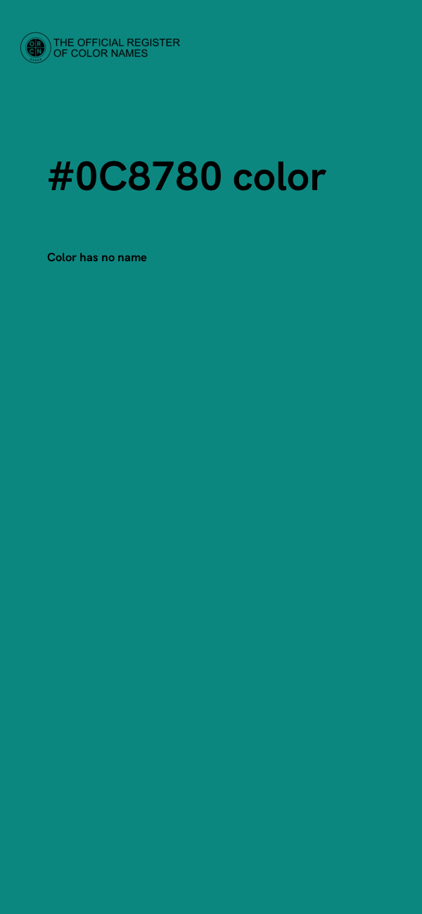 #0C8780 color image