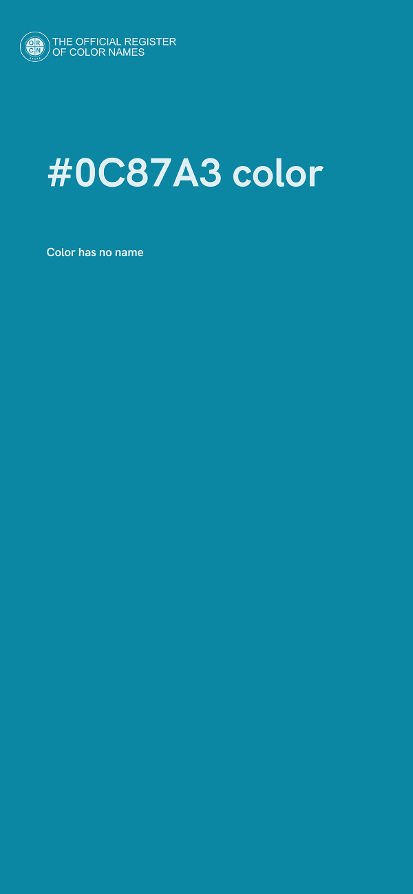 #0C87A3 color image