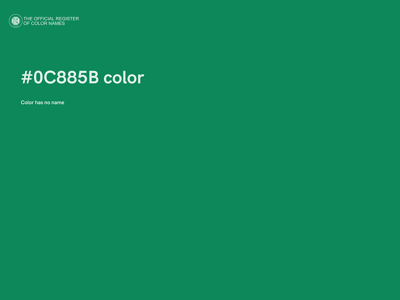 #0C885B color image