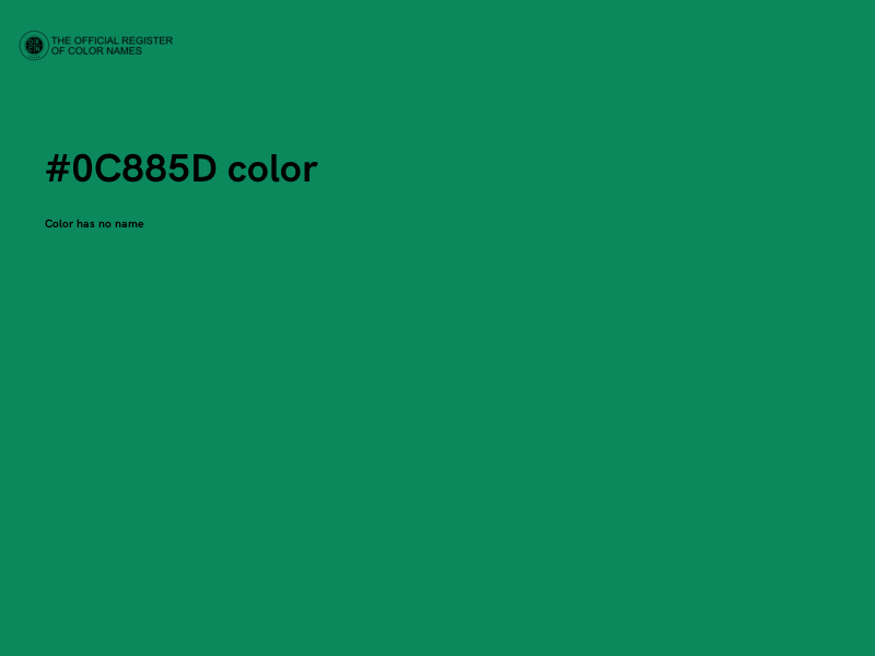 #0C885D color image