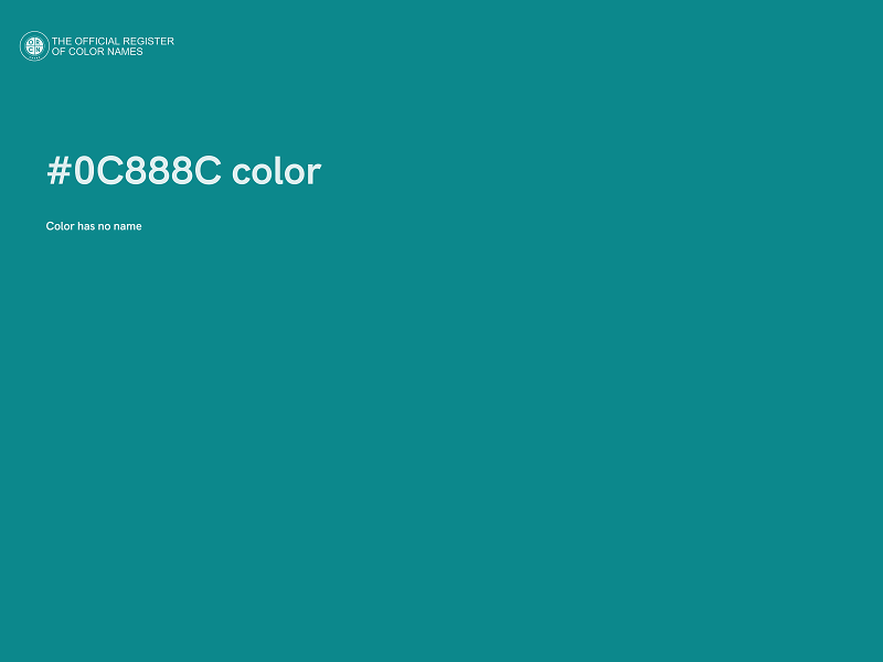 #0C888C color image