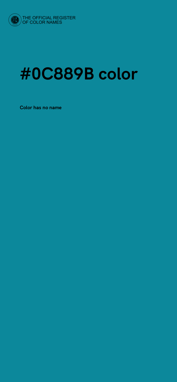 #0C889B color image