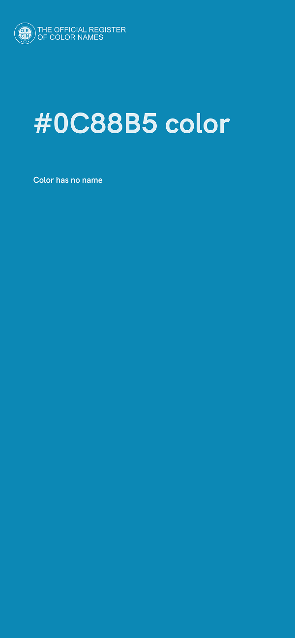 #0C88B5 color image