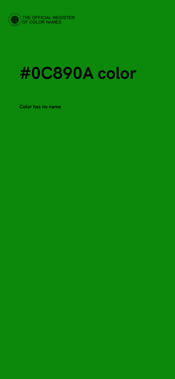 #0C890A color image