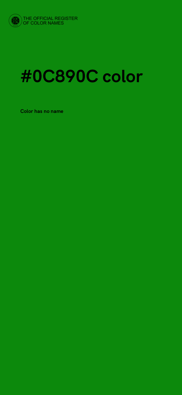 #0C890C color image