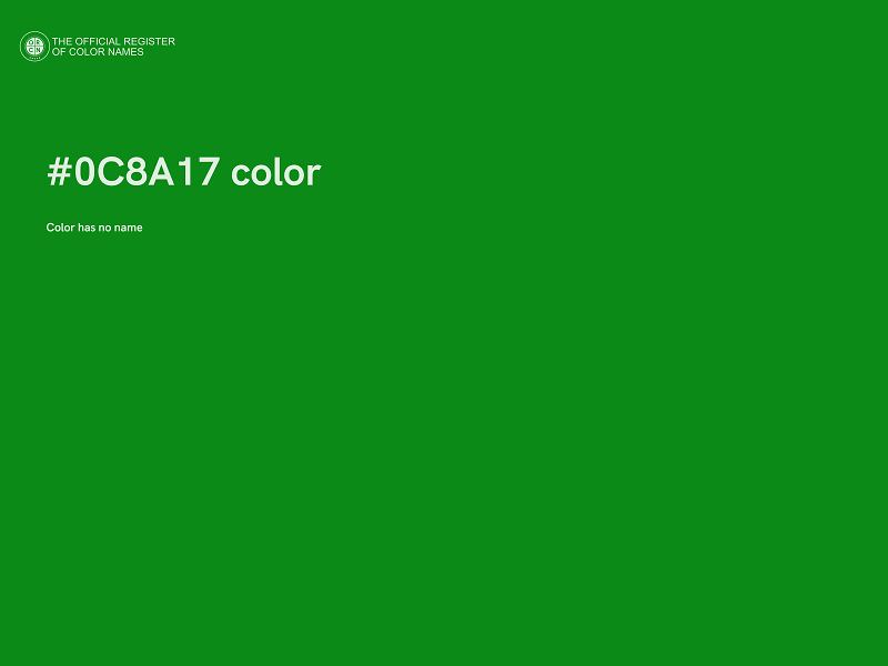 #0C8A17 color image