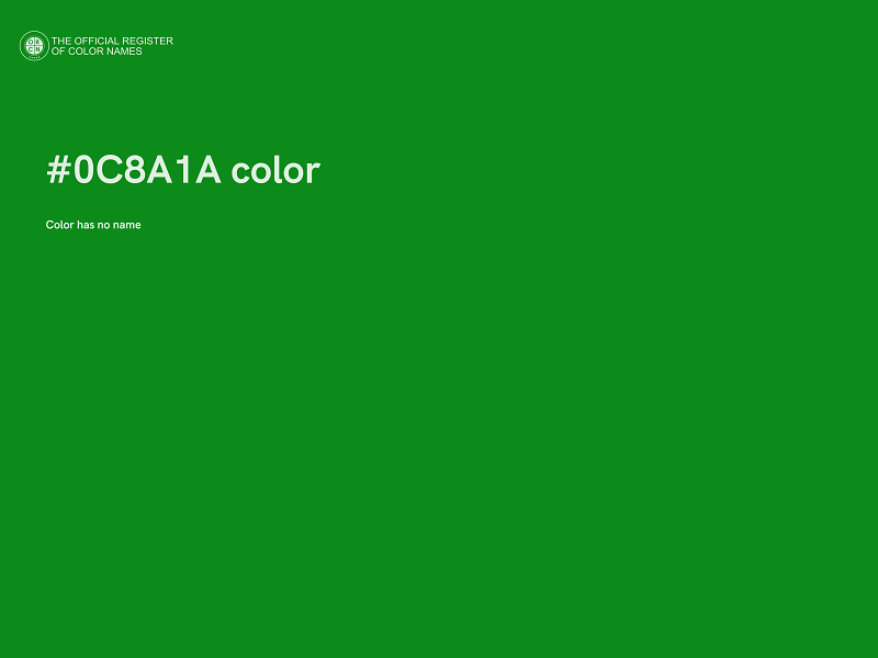 #0C8A1A color image