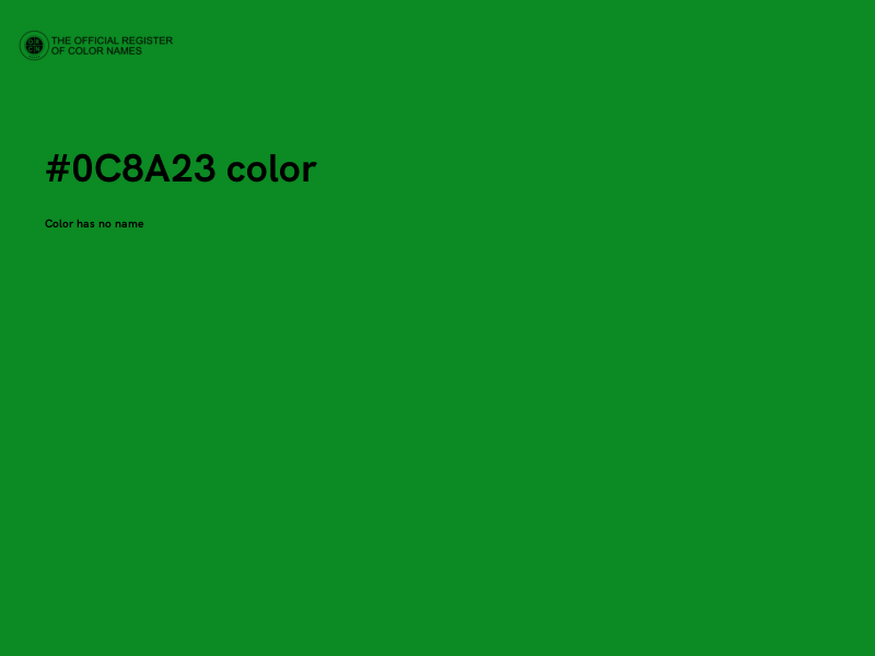 #0C8A23 color image