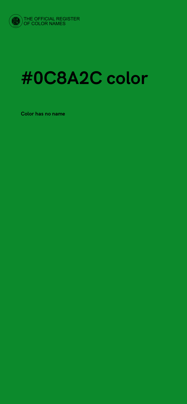 #0C8A2C color image