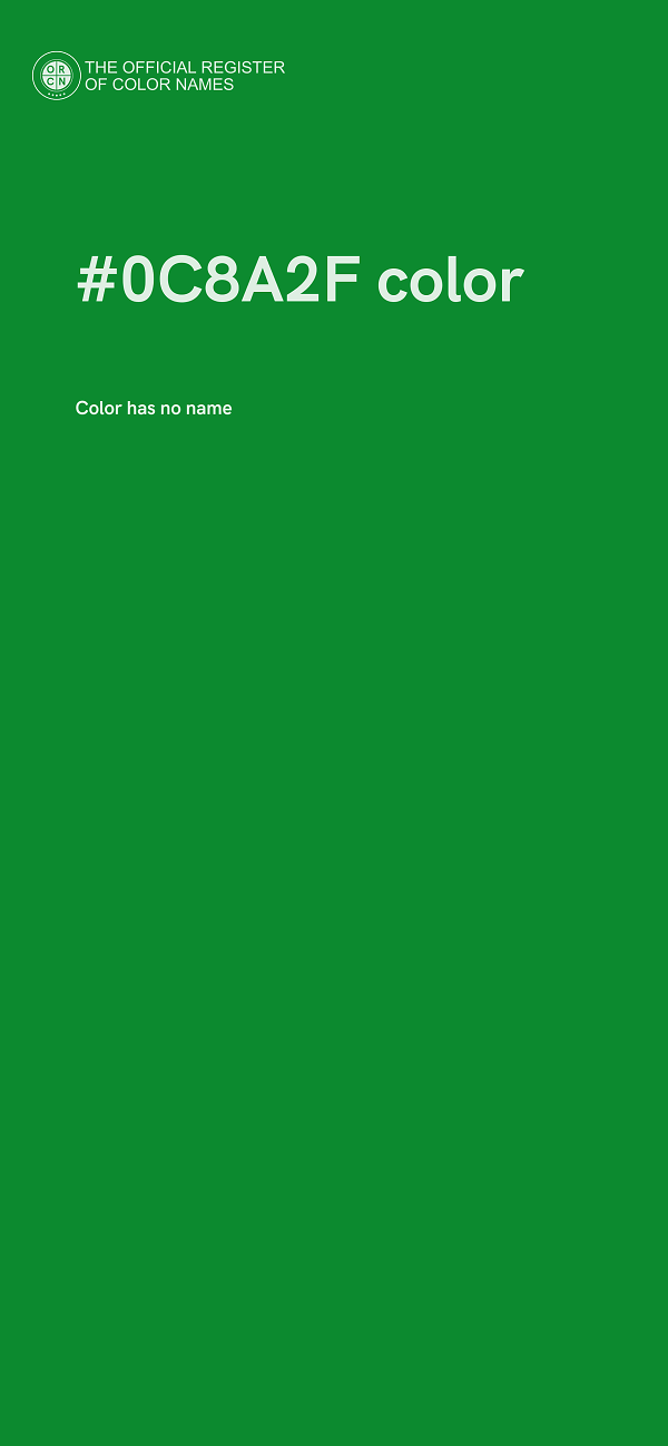 #0C8A2F color image