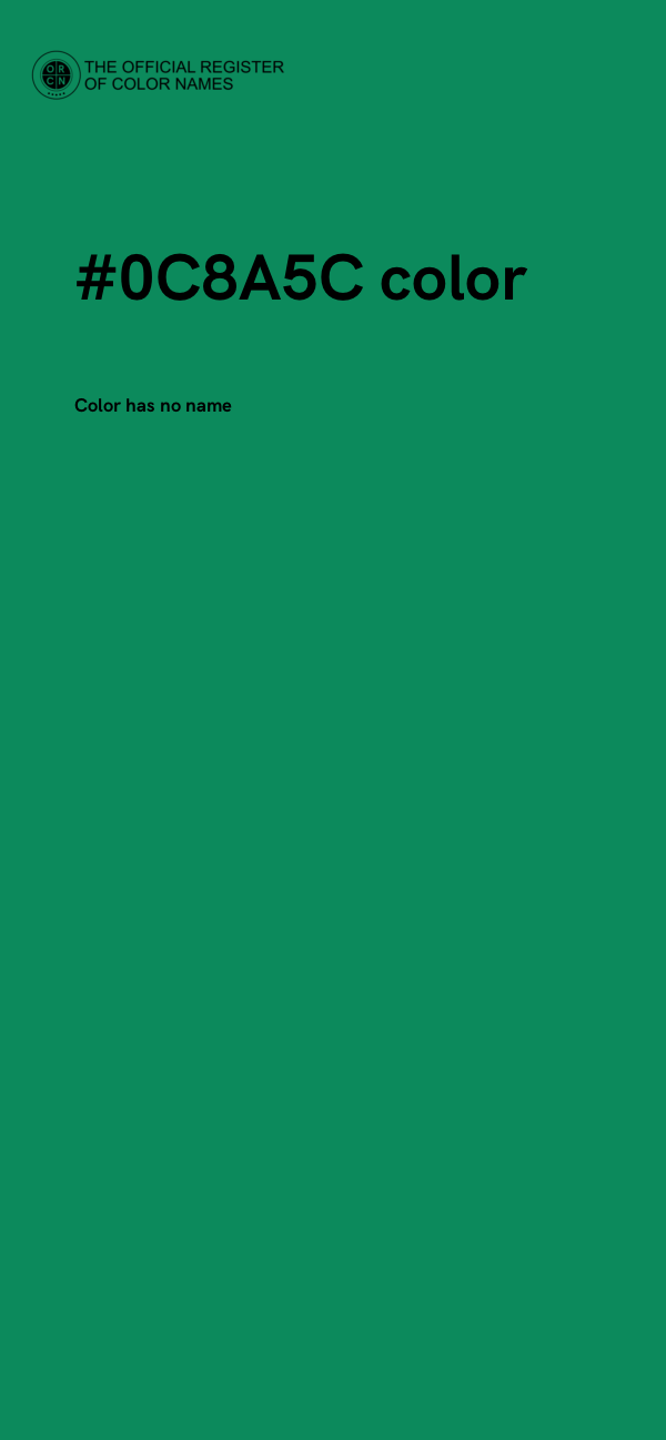 #0C8A5C color image