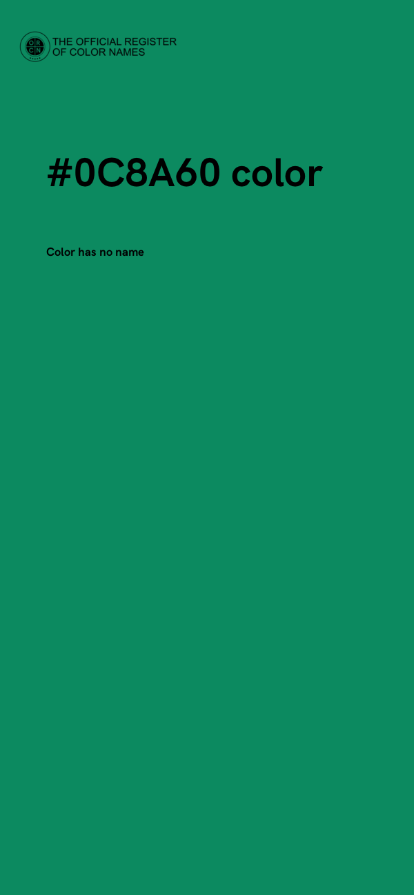 #0C8A60 color image