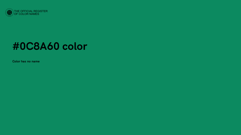 #0C8A60 color image