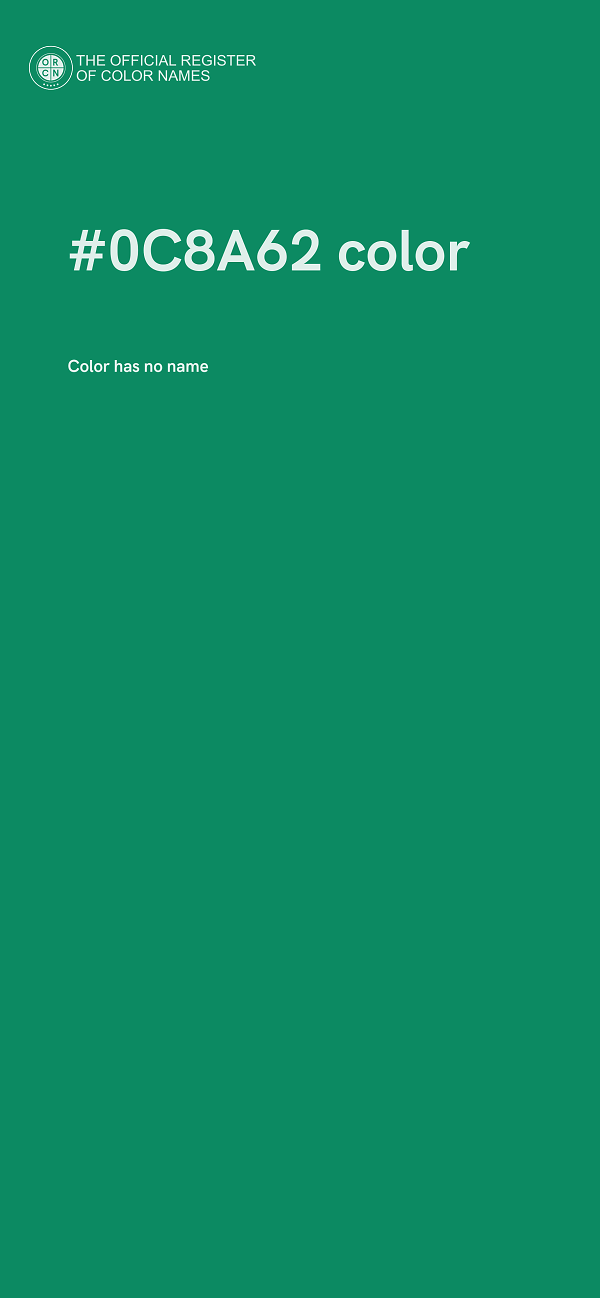 #0C8A62 color image