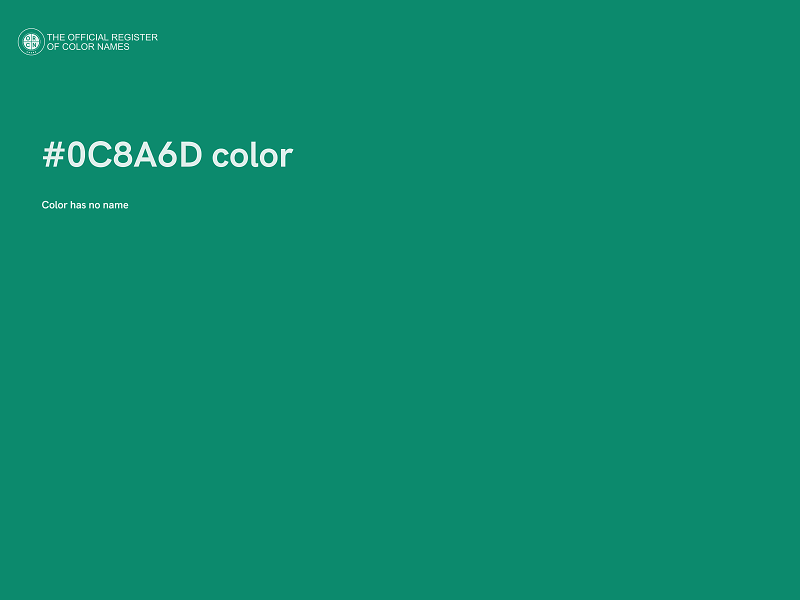 #0C8A6D color image