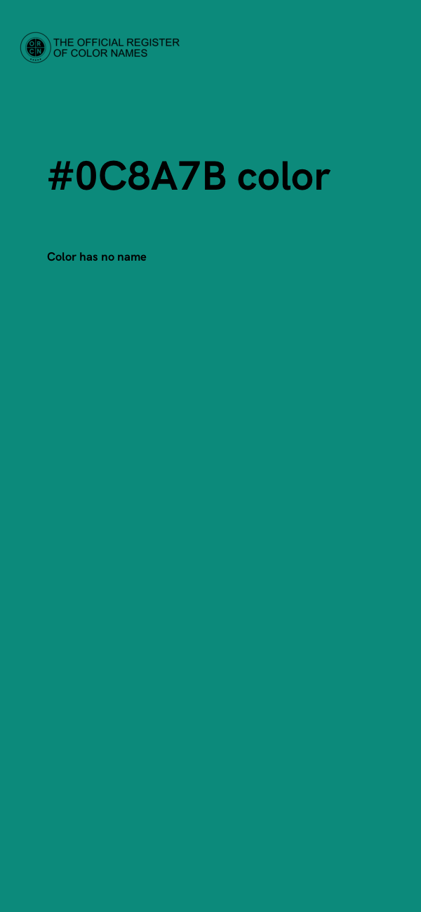 #0C8A7B color image
