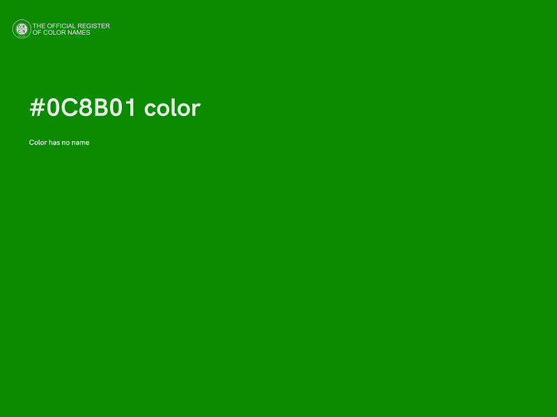 #0C8B01 color image