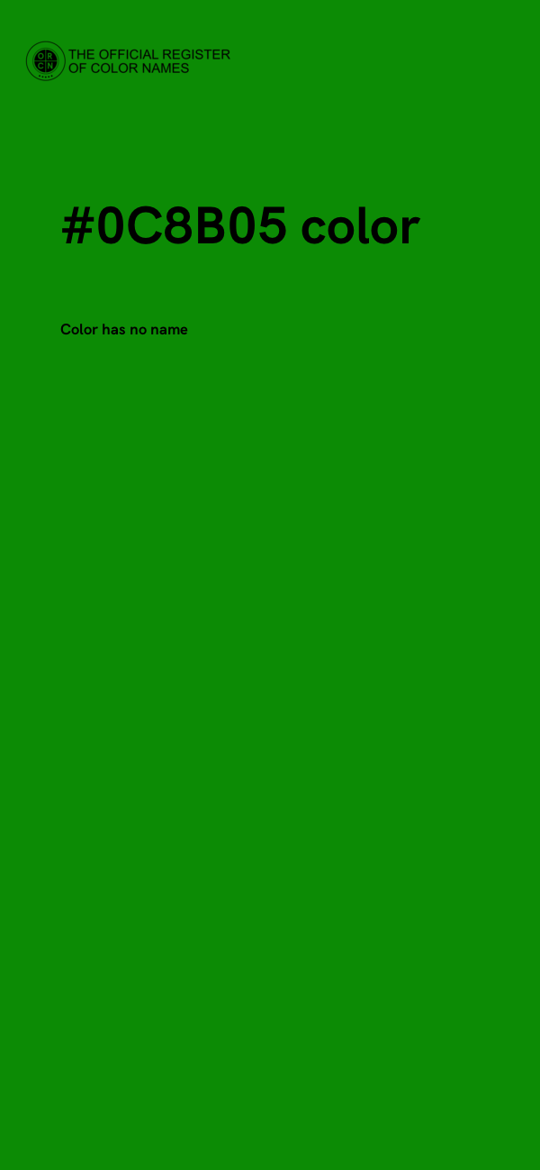 #0C8B05 color image