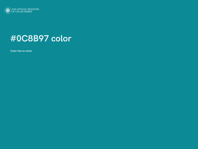 #0C8B97 color image