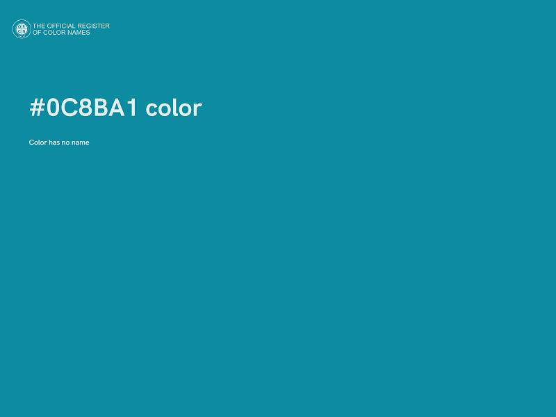 #0C8BA1 color image