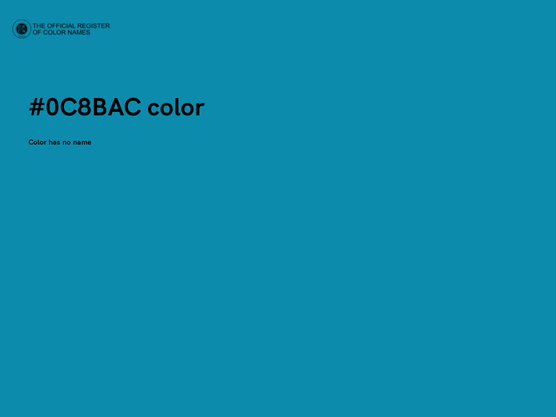 #0C8BAC color image