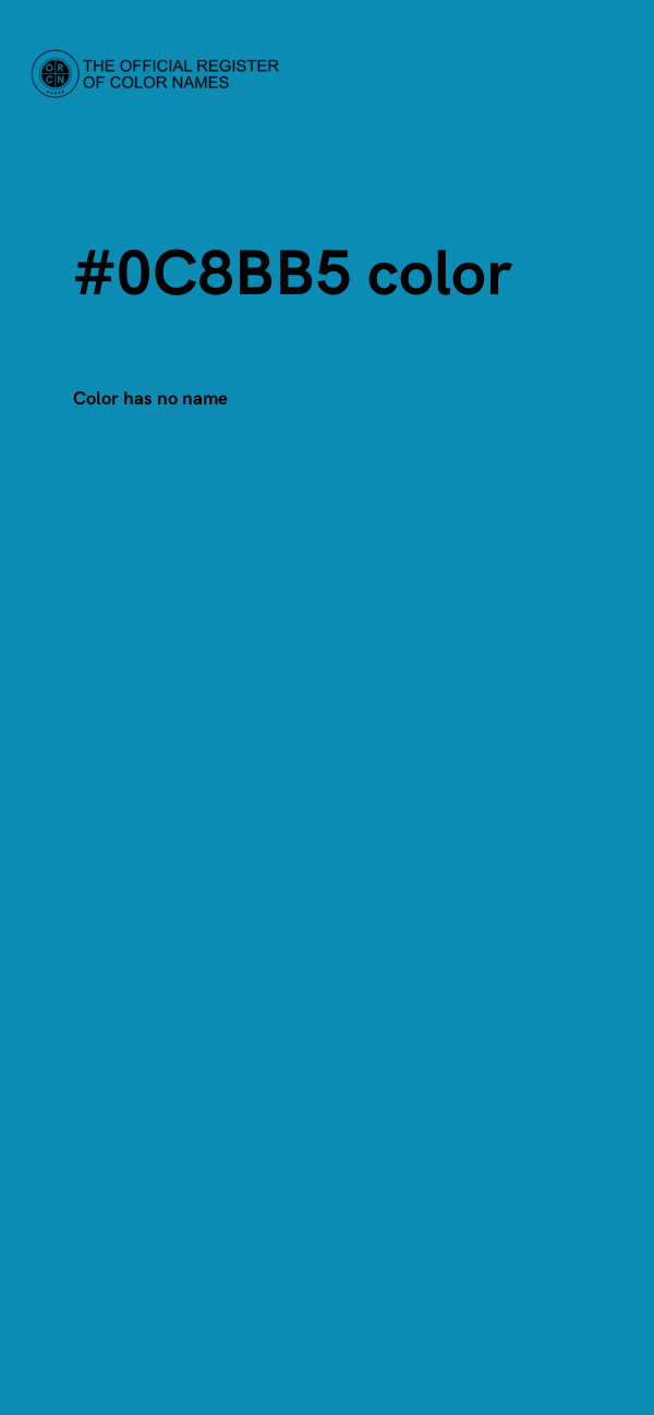 #0C8BB5 color image