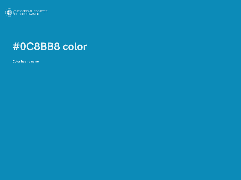 #0C8BB8 color image