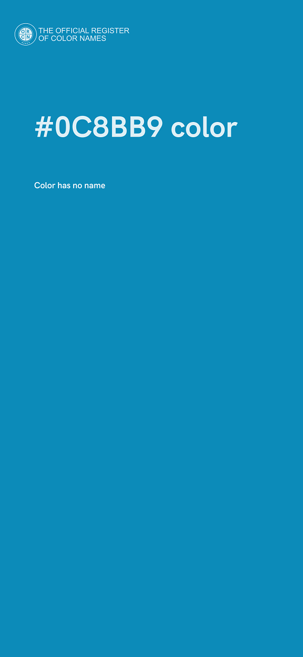 #0C8BB9 color image
