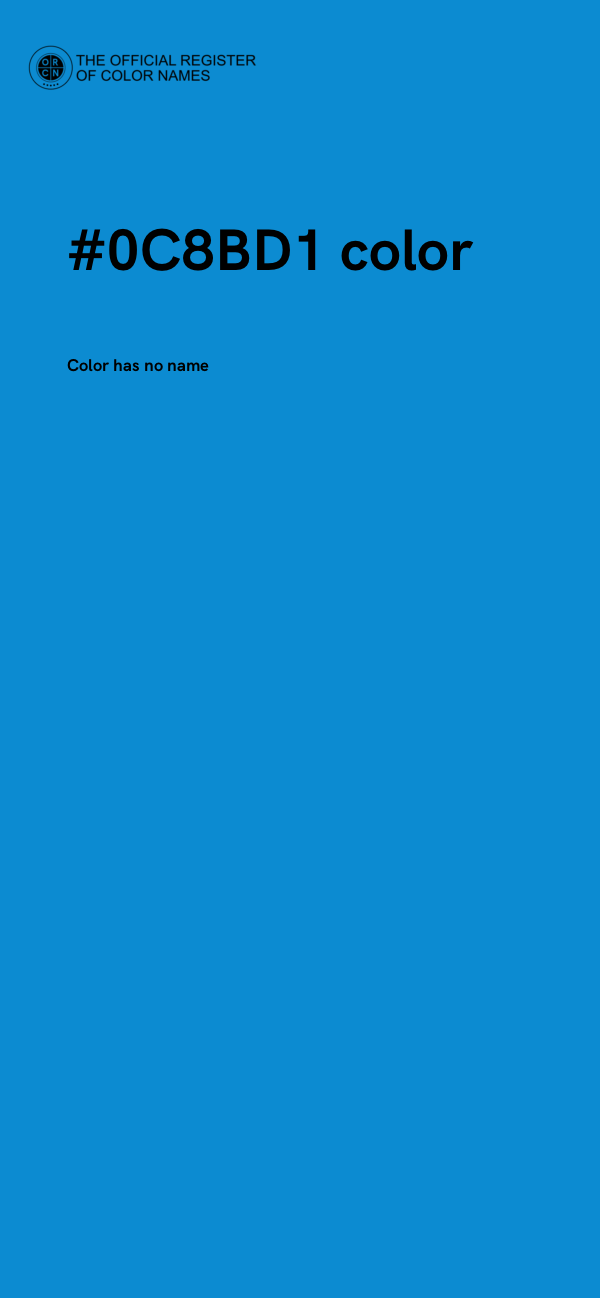 #0C8BD1 color image