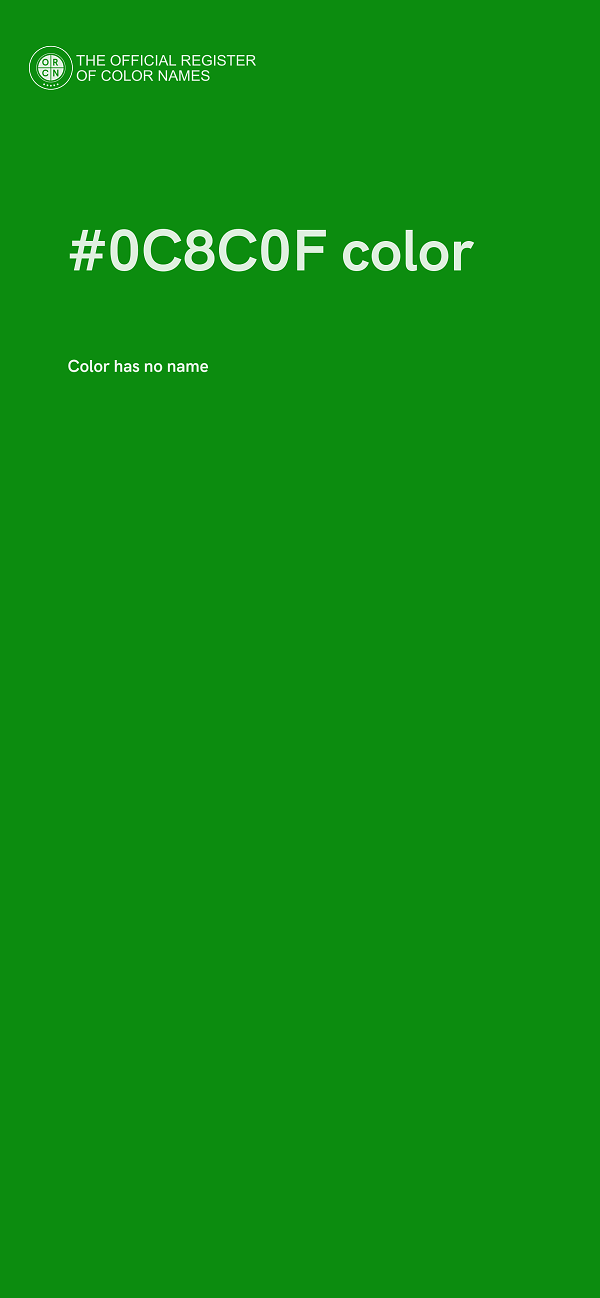#0C8C0F color image