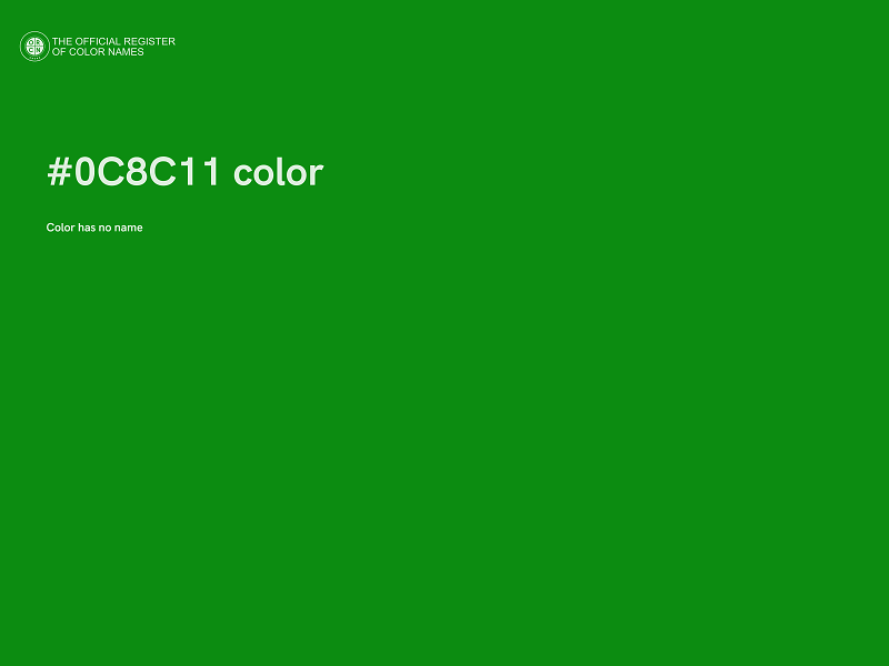 #0C8C11 color image