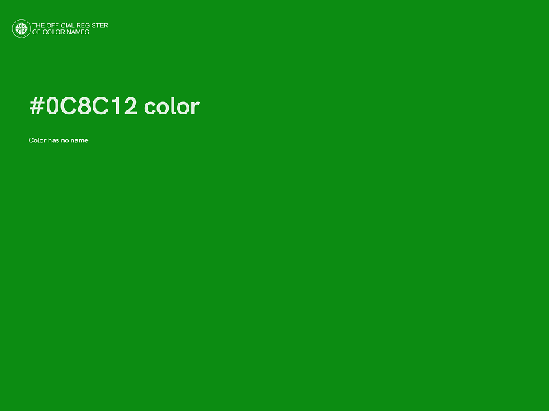 #0C8C12 color image