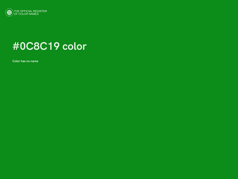 #0C8C19 color image