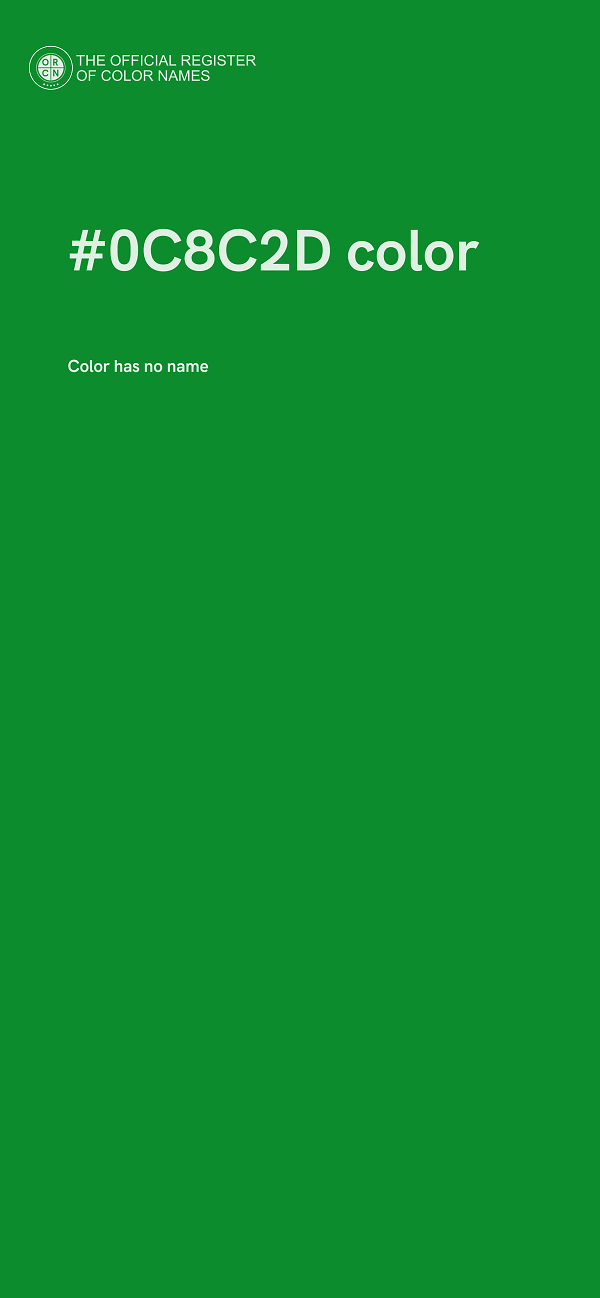 #0C8C2D color image