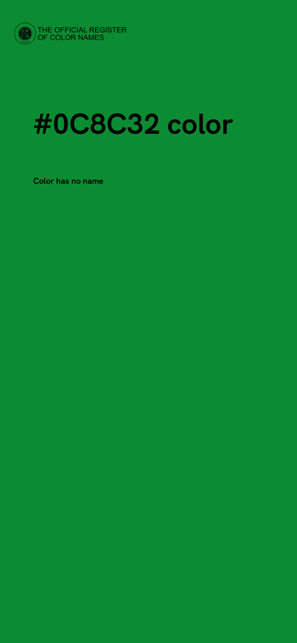 #0C8C32 color image