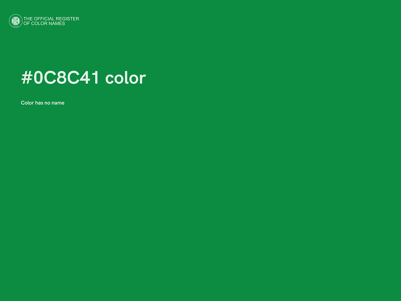 #0C8C41 color image