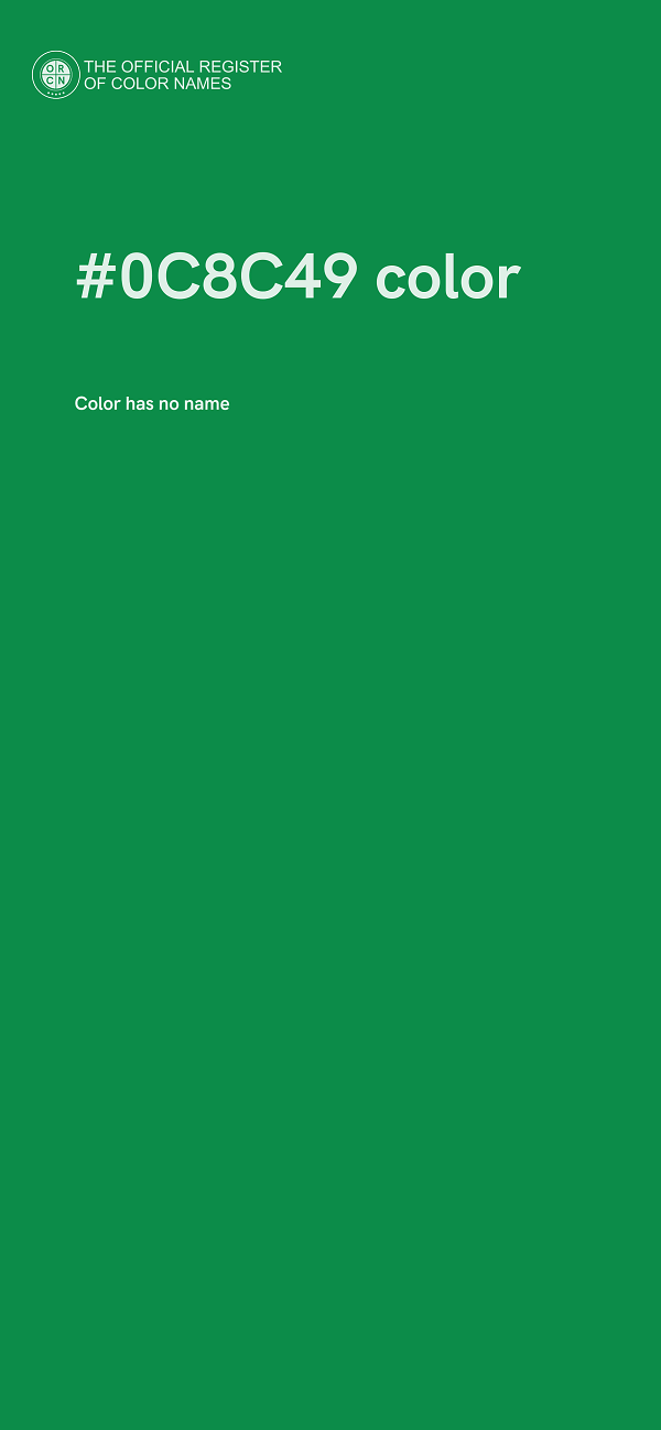 #0C8C49 color image
