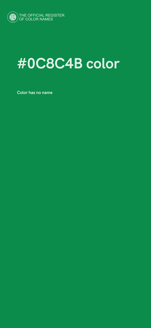 #0C8C4B color image