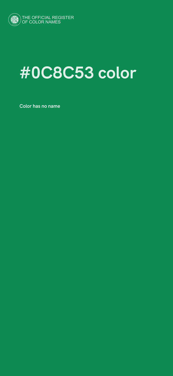 #0C8C53 color image