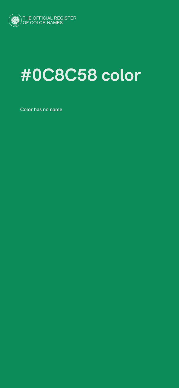 #0C8C58 color image