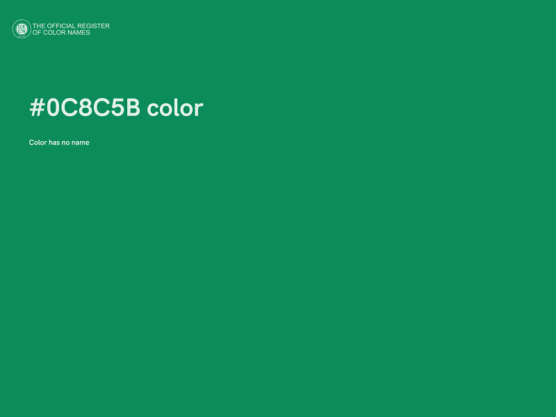 #0C8C5B color image