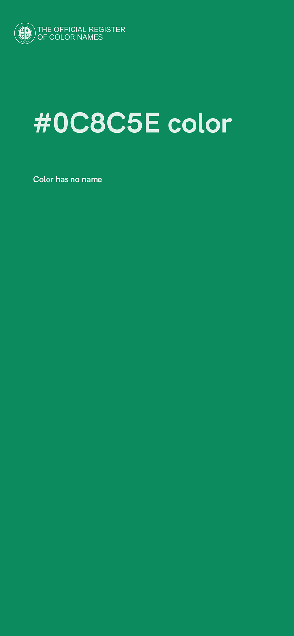#0C8C5E color image