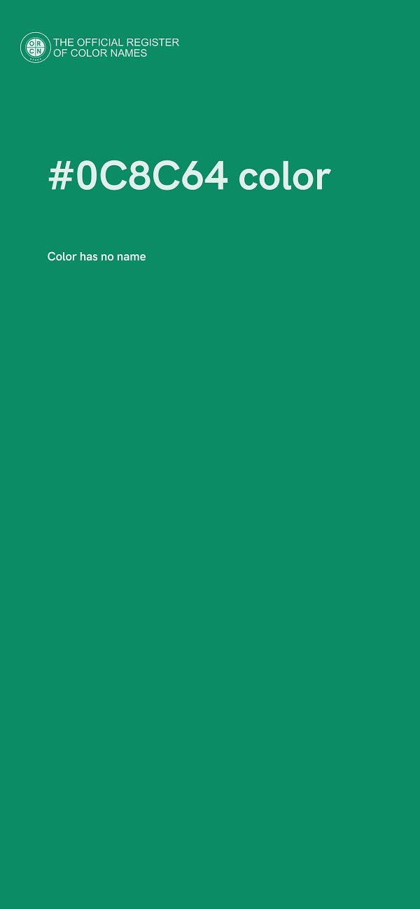 #0C8C64 color image