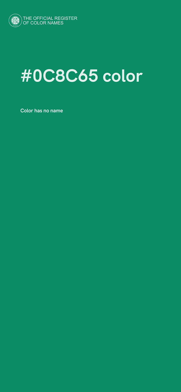 #0C8C65 color image